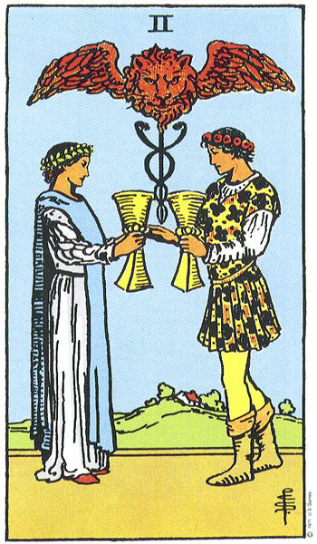 Two of Cups — สองถ้วย