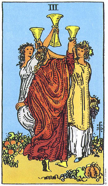 Three of Cups — สามถ้วย
