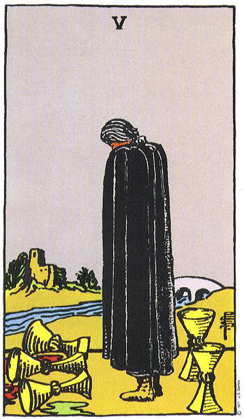 Five of Cups — ห้าถ้วย