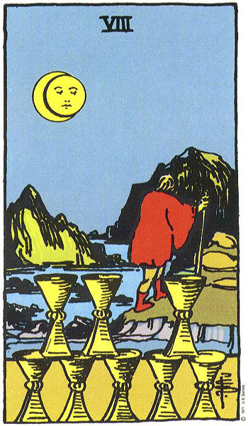 Eight of Cups — แปดถ้วย