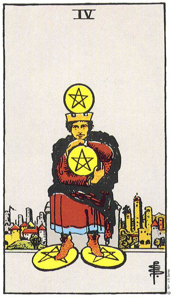 Four of Pentacles — สี่เหรียญ