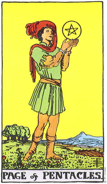 Page of Pentacles — เด็กถือเหรียญ