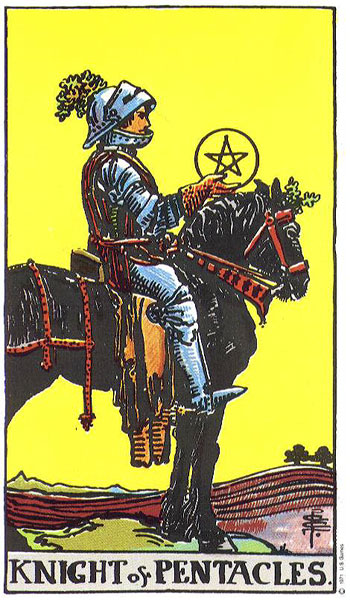 Knight of Pentacles — อัศวินถือเหรียญ