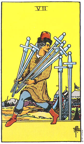 Seven of Swords — เจ็ดดาบ
