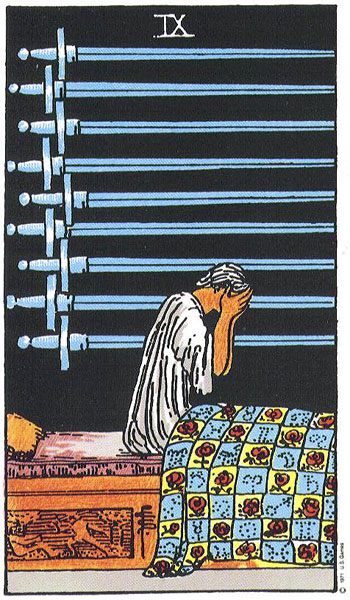 Nine of Swords — เก้าดาบ