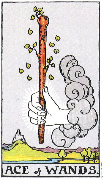 Ace of Wands — หนึ่งไม้เท้า