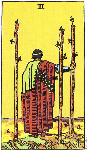 Three of Wands — สามไม้เท้า