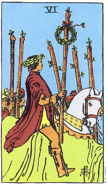 Six of Wands — หกไม้เท้า